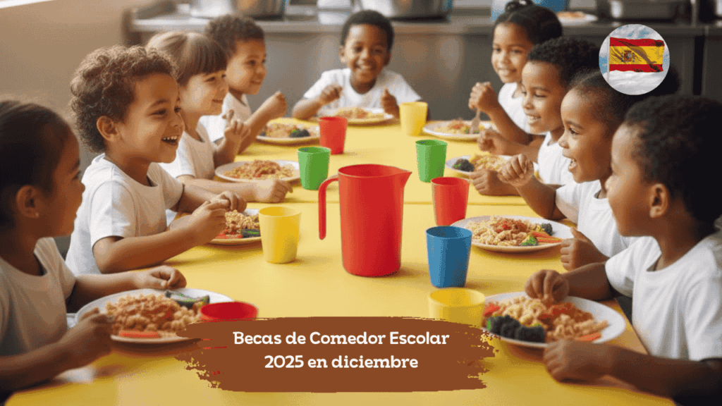 Becas de Comedor Escolar 2025 en diciembre: cobertura total, requisitos, inscripción y calendario de adjudicación